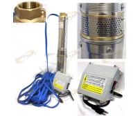1.5HP 4" Stainless Steel Deep Bore Multistage Submersible Well Pump 115V 17.5GPM